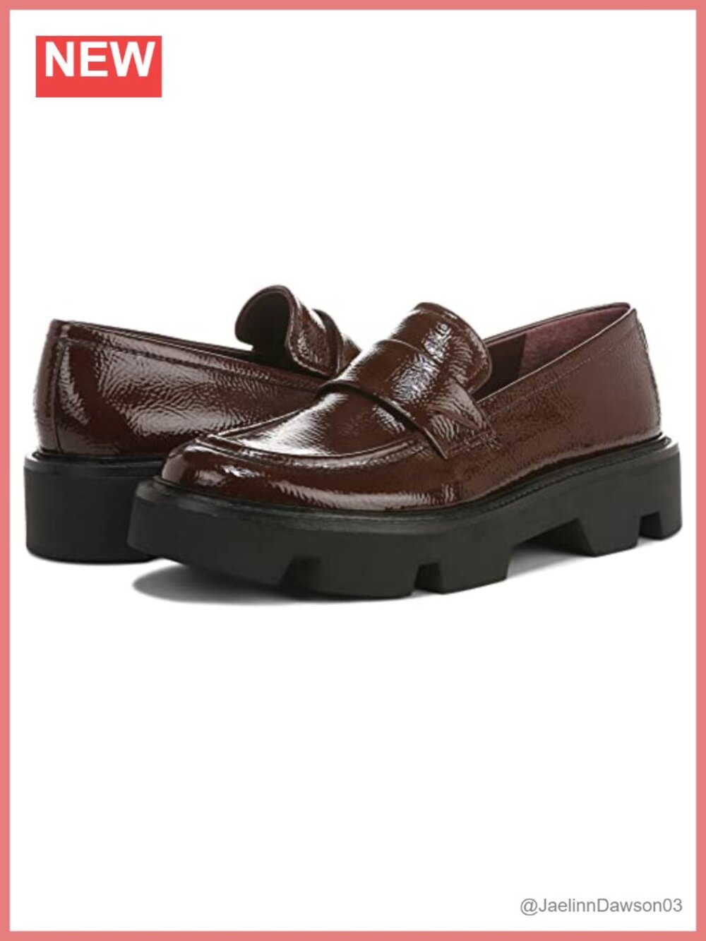 Franco Sarto Ream Platform Loafers Women's Leather Slip On Almond Toe Lug Sole